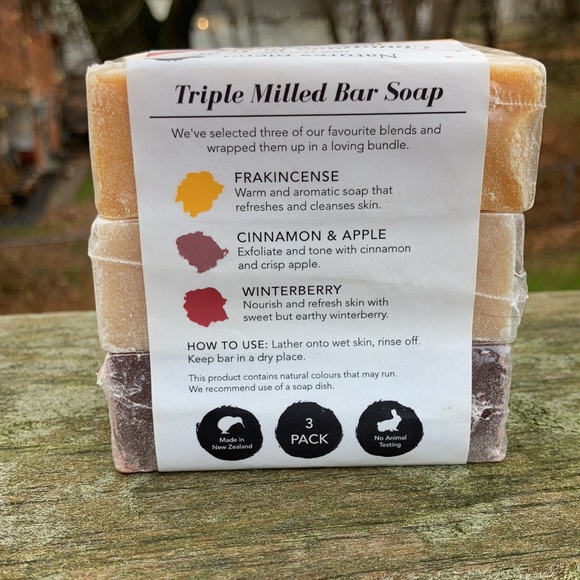 ⚜️Natures Blend Natural Soap Bars Cinnamon & Apple Blend Bundle! NWT! - Picture 4 of 5